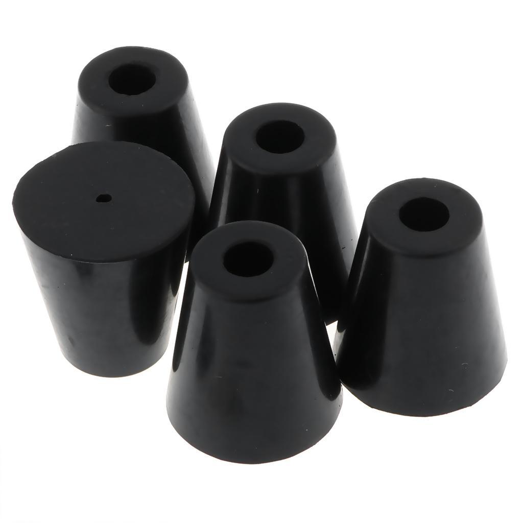 5 Pack Rubber Feet Bumpers Amplifier Speaker Cabinet Leg Foot Pads, 45x49mm