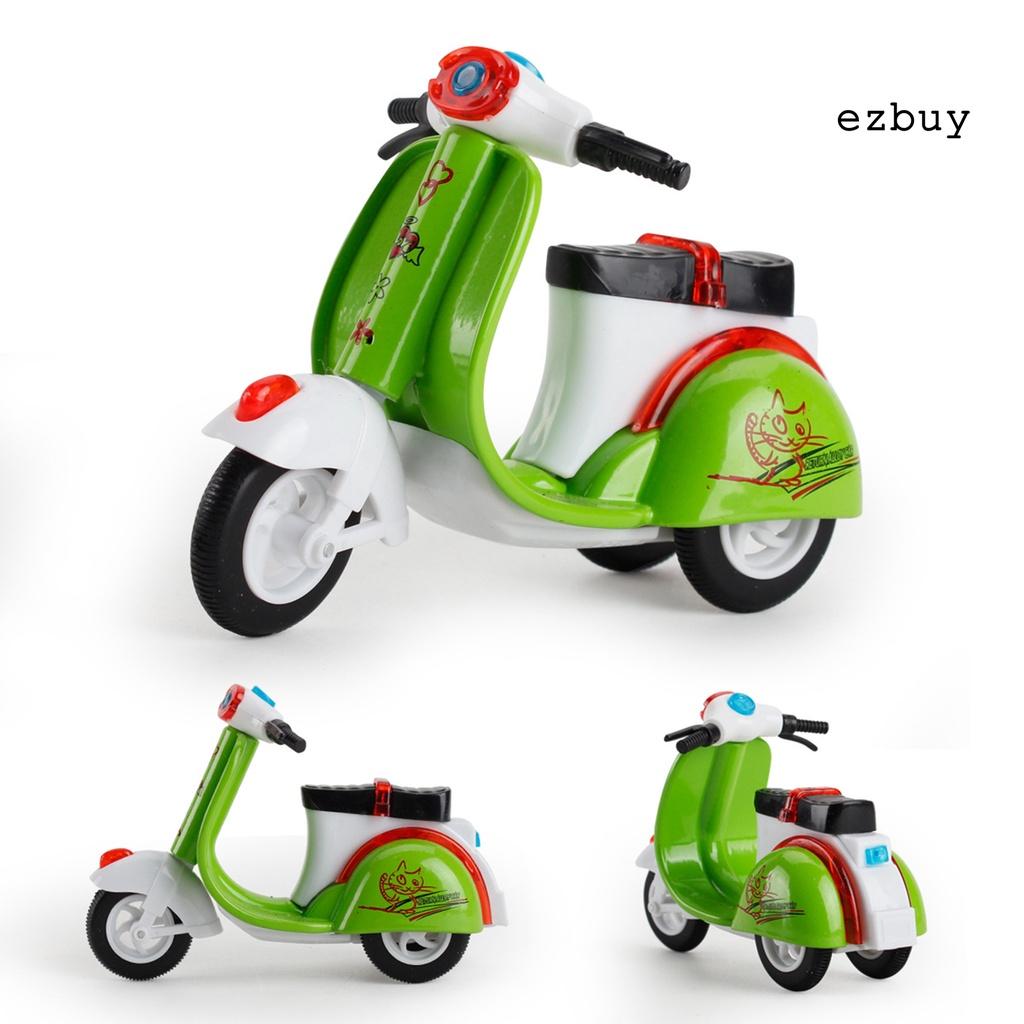 EY-Children Pull Back Mini Car Alloy Motorcycle Tricycle Model Educational Toy