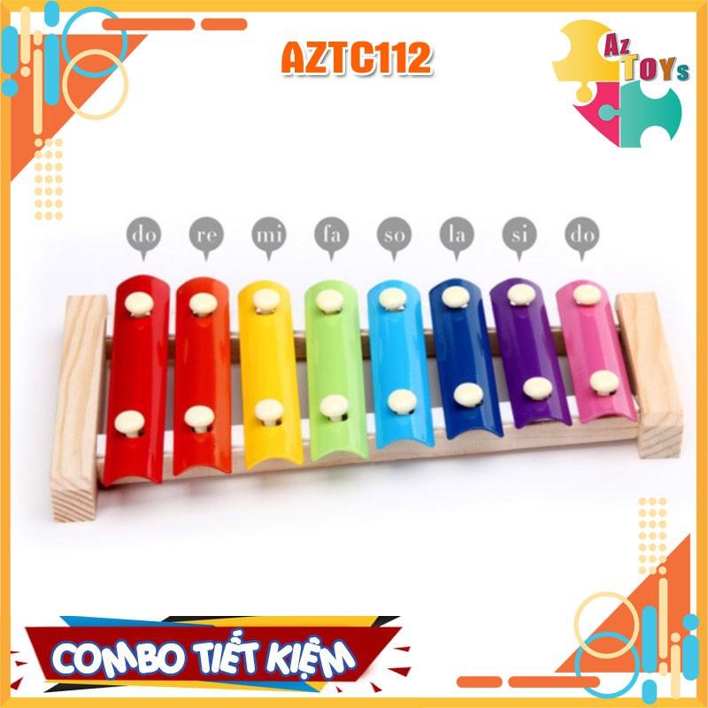 Combo 5 Món Đồ Chơi Gỗ Giáo Dục Giúp Phát Triển Kỹ Năng Cho Bé - AZTC112