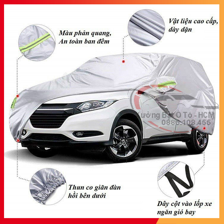 Bạt Phủ Ô Tô Vải Dù Oxford, Tráng Nhôm Cao Cấp, Áo Trùm Bảo Vệ Xe HYUNDAI TUCSON, Bạc Phủ Trùm Chống Nóng Chống Mưa, Chống Xước Xe, Bạt Của Xưởng Được May Theo Kích Cỡ Xe, Cam Kết Vừa Xe, Bền Và Đẹp Tới 2 Năm