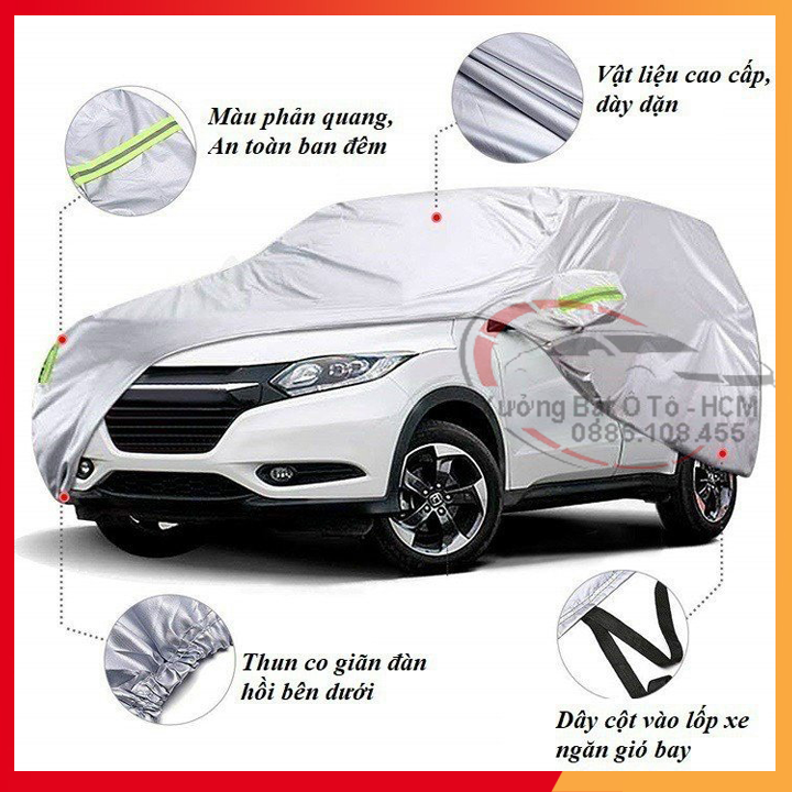 [KIA SELTOS] Bạt Phủ Ô Tô Vải Dù Oxford, Tráng Nhôm Cao Cấp, Áo Trùm Bảo Vệ Xe KIA SELTOS, Bạc Phủ Trùm Chống Nóng Chống Mưa, Chống Xước Xe, Bạt Của Xưởng Được May Theo Kích Cỡ Xe, Cam Kết Vừa Xe, Bền Và Đẹp Tới 2 Năm