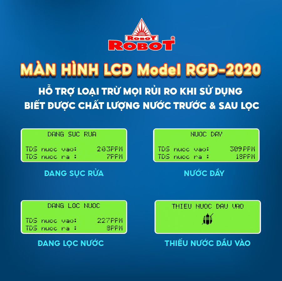 Máy Lọc Nước RO Hydrogen Kiềm Chức Năng Nóng Thông Minh Lạnh ROBOT HydroElite-9 - Hàng Chính Hãng