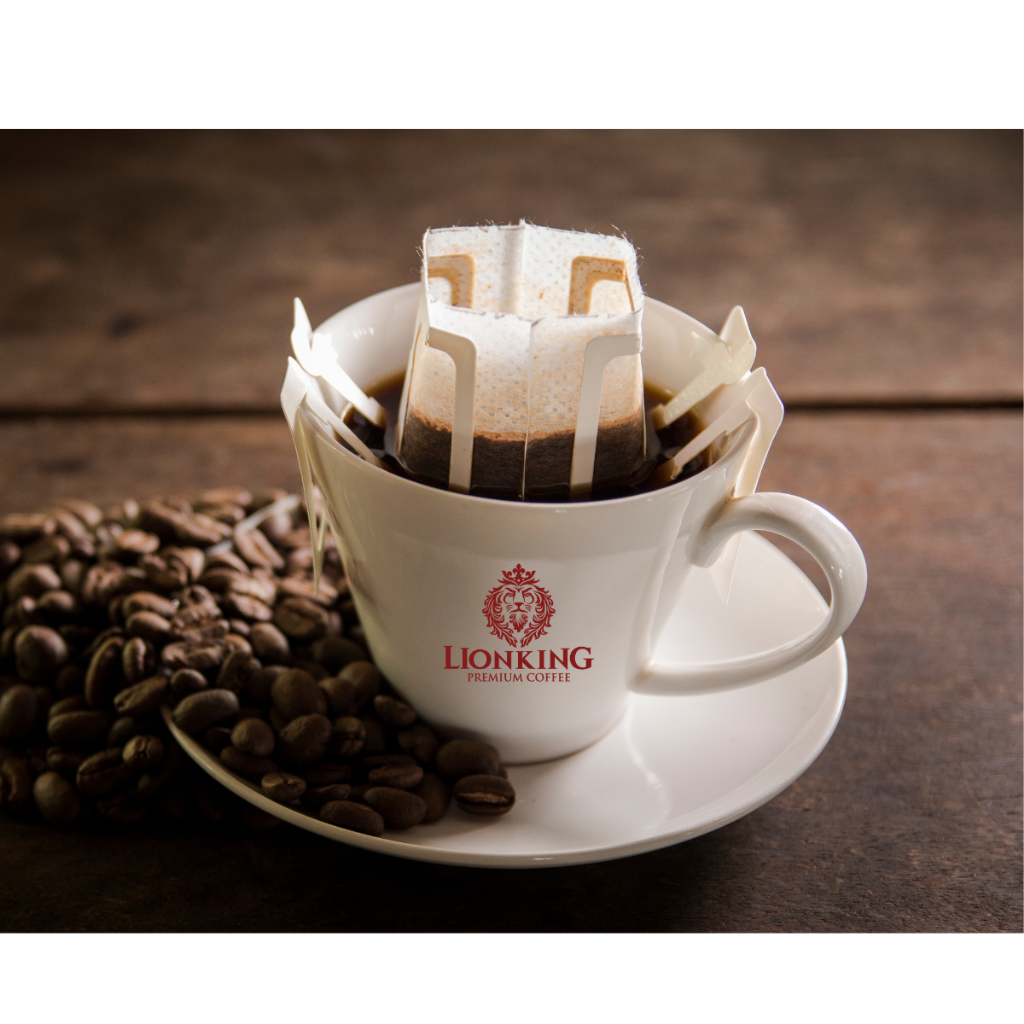 Cà Phê Phin Giấy Chồn Đam Mê - Lionking - 100% cà phê Chồn nguyên chất chọn lọc hảo hạng - Hộp 225g (15 gói x 15g)