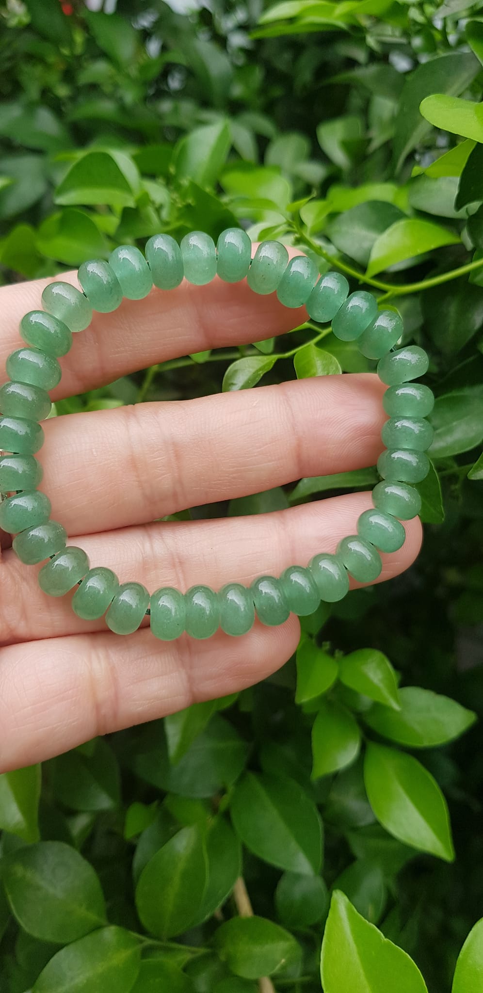Vòng tay nữ đá thạch anh xanh đồng tiền bánh xe may mắn đẹp Vòng size hạt 8mm Hợp nữ mệnh mộc mệnh hoả mệnh thuỷ đeo xinh đẹp may mắn tài lộc