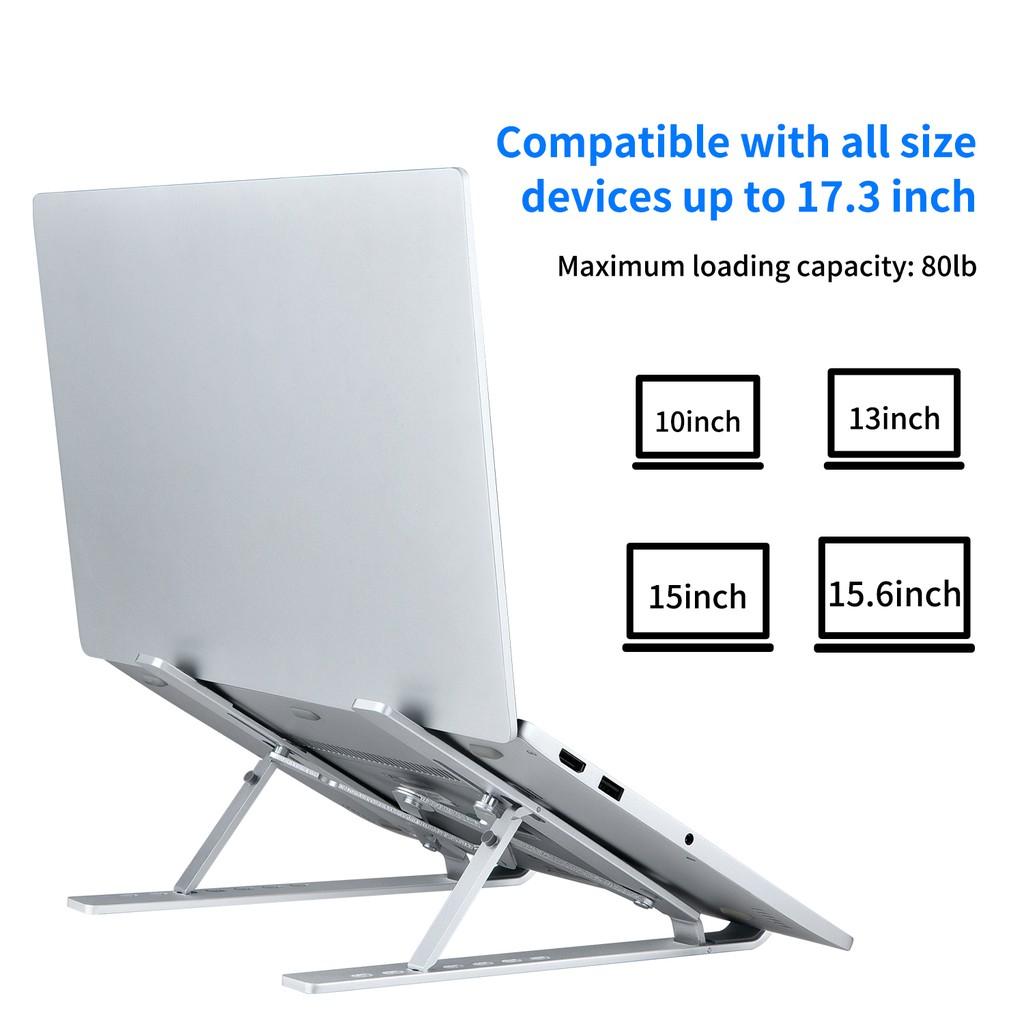 Giá Đỡ Laptop NHÔM CAO CẤP - 7 mức điều chỉnh độ cao, Tản nhiệt laptop 15,6 inch SL-709 new 2021