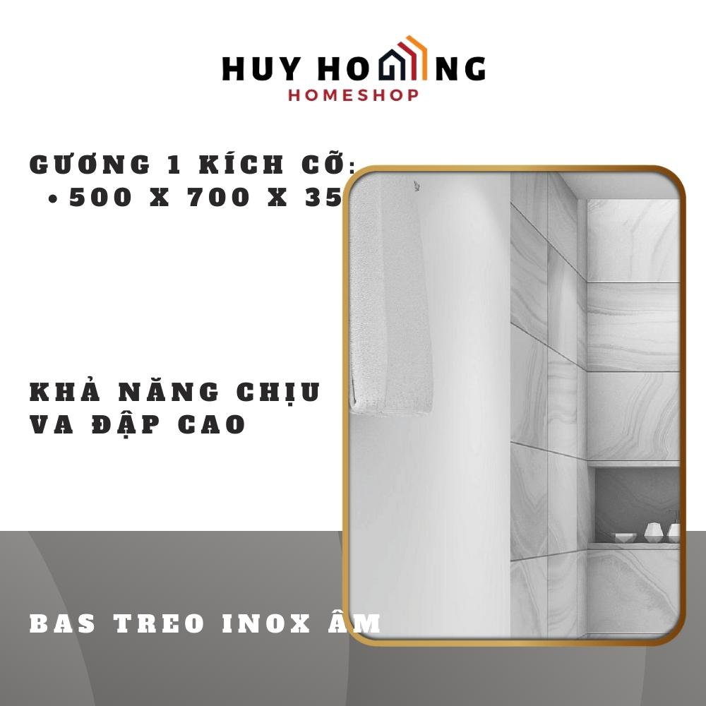 Gương soi hình chữ nhật khung viền nhôm GLSMIRROR F11R30