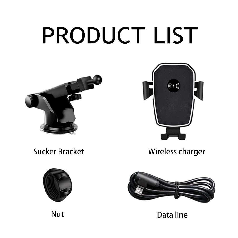 10W Car Wireless Charge Bracket Intelligent Auto Quick Charge Tool Car Mobile Phone Wireless Charge Holder