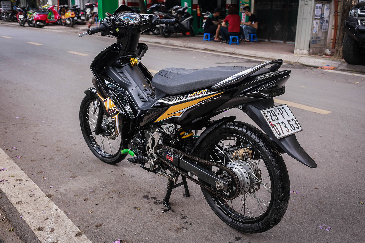 Tem rời Exciter 135 2010 Black Yellow