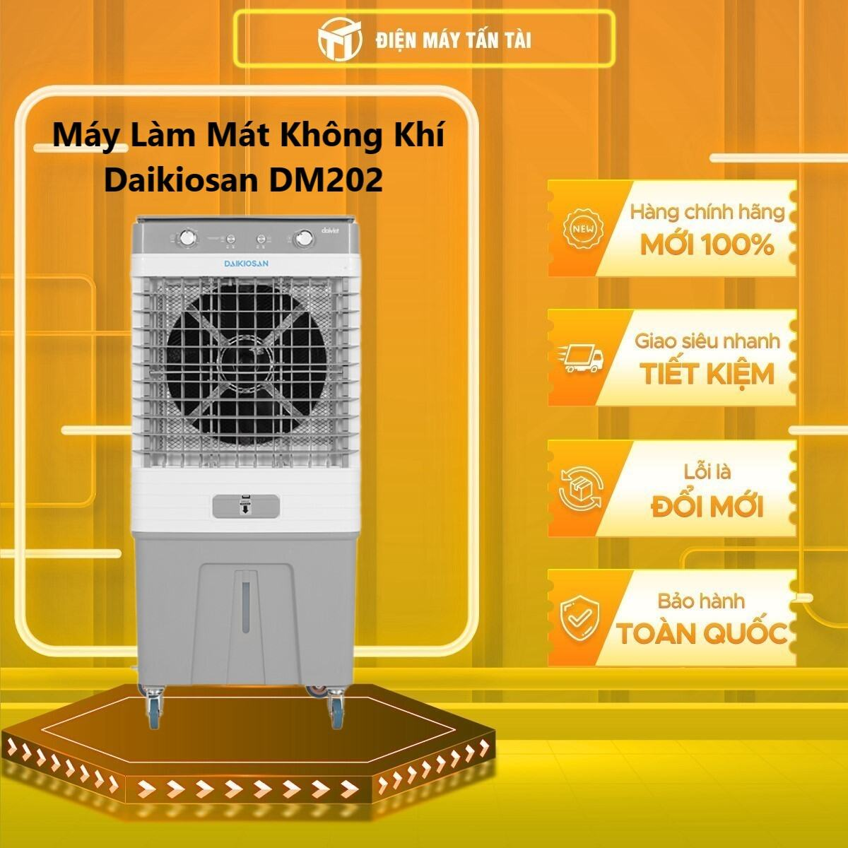 MÁY LÀM MÁT KHÔNG KHÍ DAIKIOSAN 65 lít DM202 - HÀNG CHÍNH HÃNG - CHỈ GIAO HCM