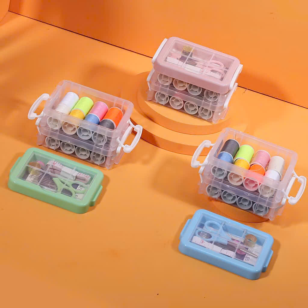 Bộ kim chỉ may vá 20 món đa năng, set kim chỉ khâu tiện lợi kèm hộp đựng