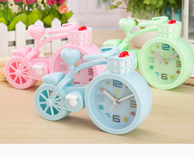 Đồng hồ để bàn hình xe đạp dễ thương thích hợp trang trí , làm quà tặng ý nghĩa - Hàng chính hãng