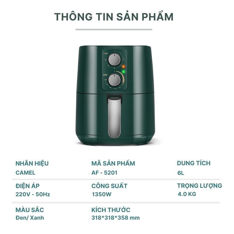 Nồi Chiên Không Dầu Camel Cao Cấp