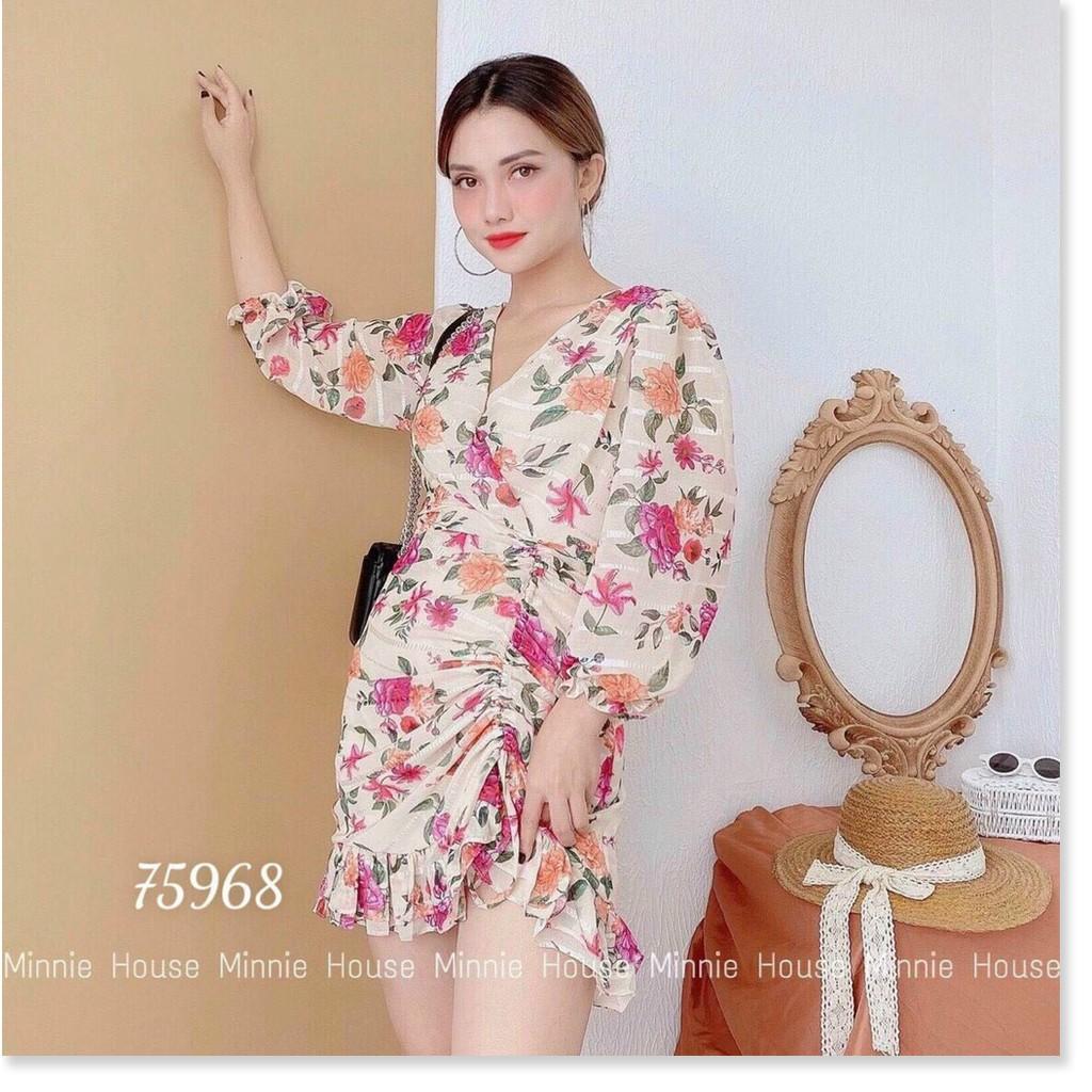 ĐẦM VOAN NHẬT HỌA TIẾT HOA LỤA SIÊU XINH , SIÊU ĐẸP , TÔN DÁNG CHO CÁC CHỊ EM THỜI TRANG LANO STORE
