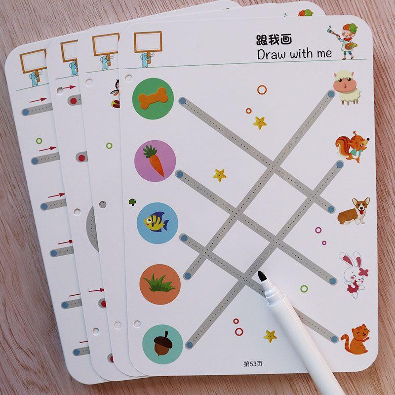 Tập tô vẽ thông minh xóa được - Đồ chơi Giáo dục toàn diện Montessori cho bé từ 2 3 4 5 tuổi