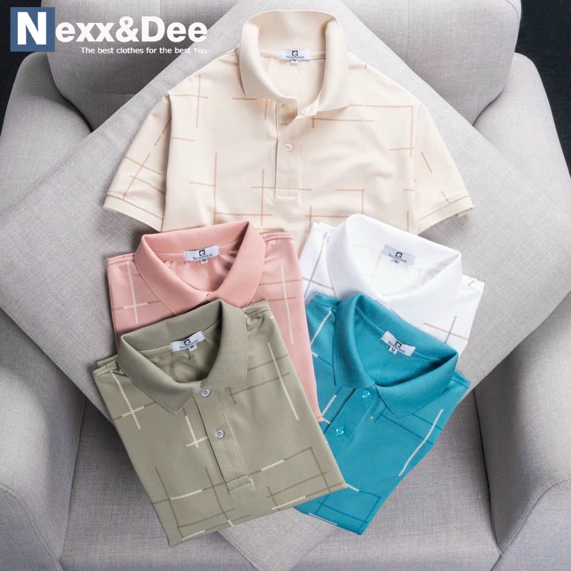 Áo thun polo nam, áo thun cá sấu nam hoạ tiết caro có cổ bẻ trẻ trung niên big size 3xl CB18