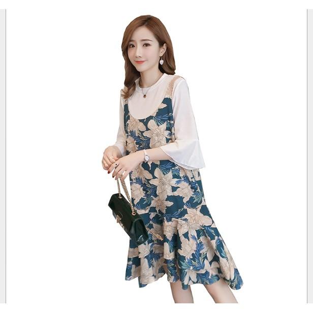 ĐẦM BẦU VÁY BẦU CÔNG SỞ YẾM BÔNG XANH