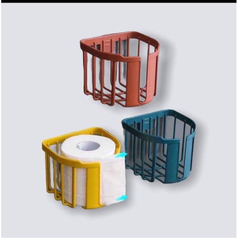 Giỏ đựng giấy vệ sinh tiện lợi bằng nhựa dán tường tiện ích
