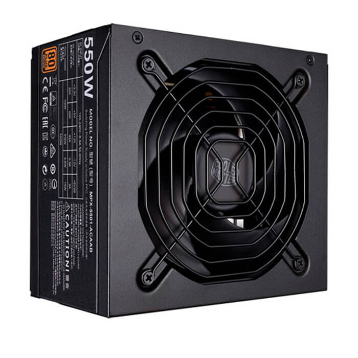 Nguồn Máy Tính Công Xuất Thực Cooler Master MWE BRONZE 550 - Hàng Chính Hãng