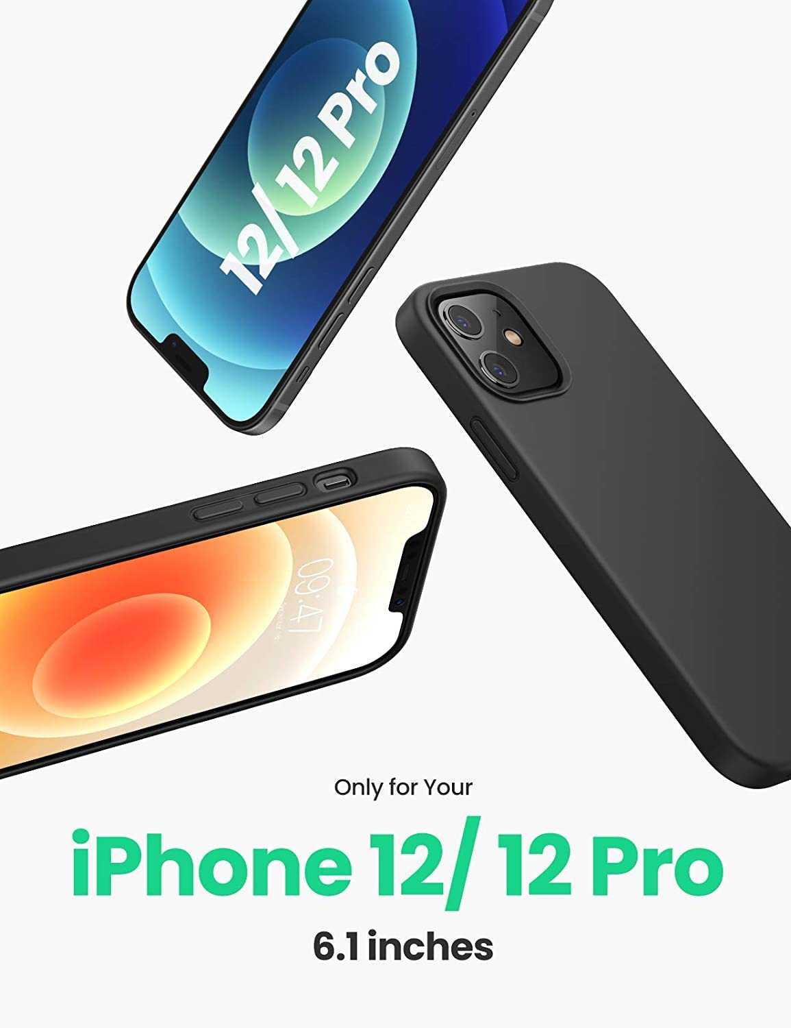 Ugreen UG20454LP418TK Iphone 12 Pro 6.1inch Màu Đen Ốp Lưng điện thoại Silicone - HÀNG CHÍNH HÃNG