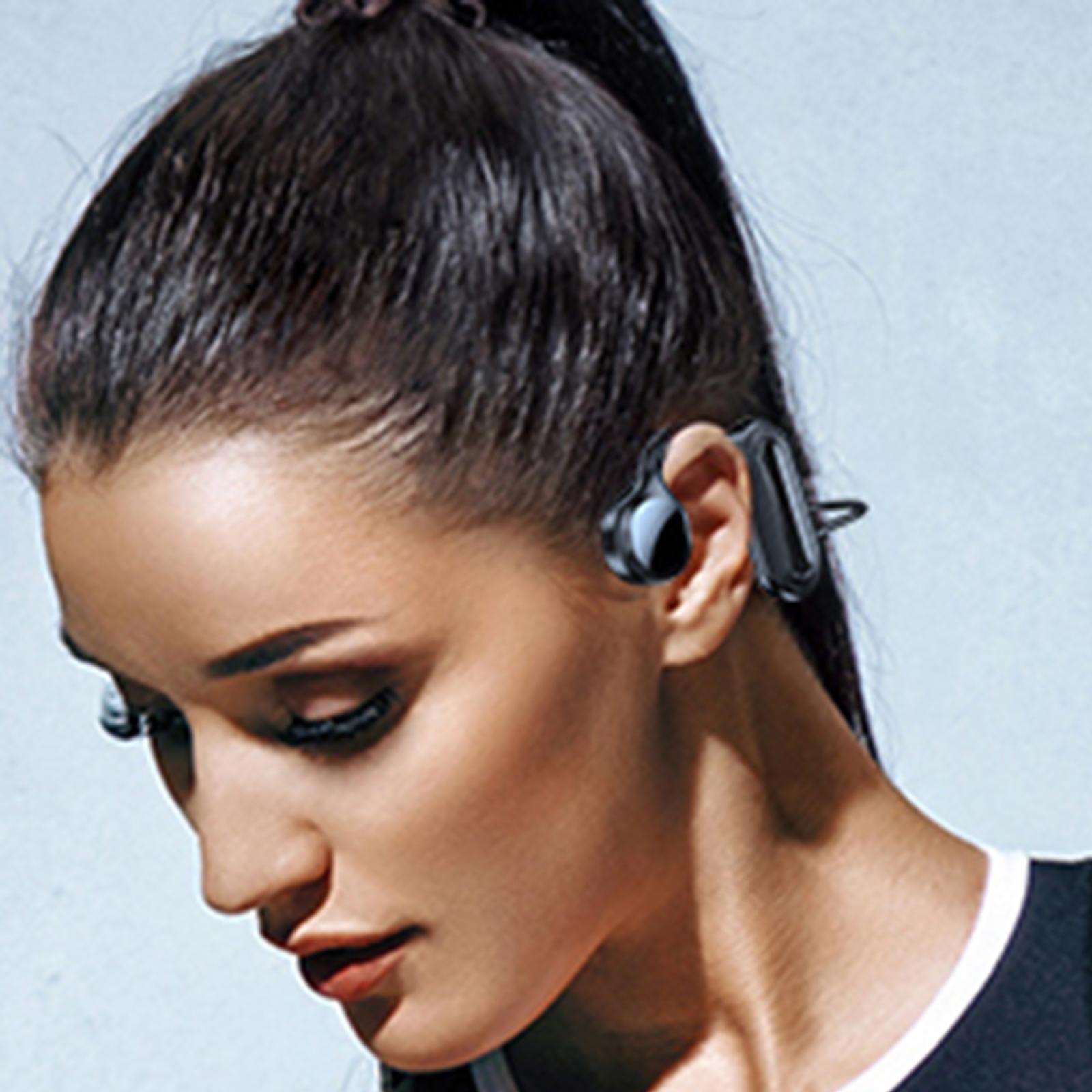 Bone Conduction Headphones, HiFi Headsets Drivers 12H Music Easy Button Work