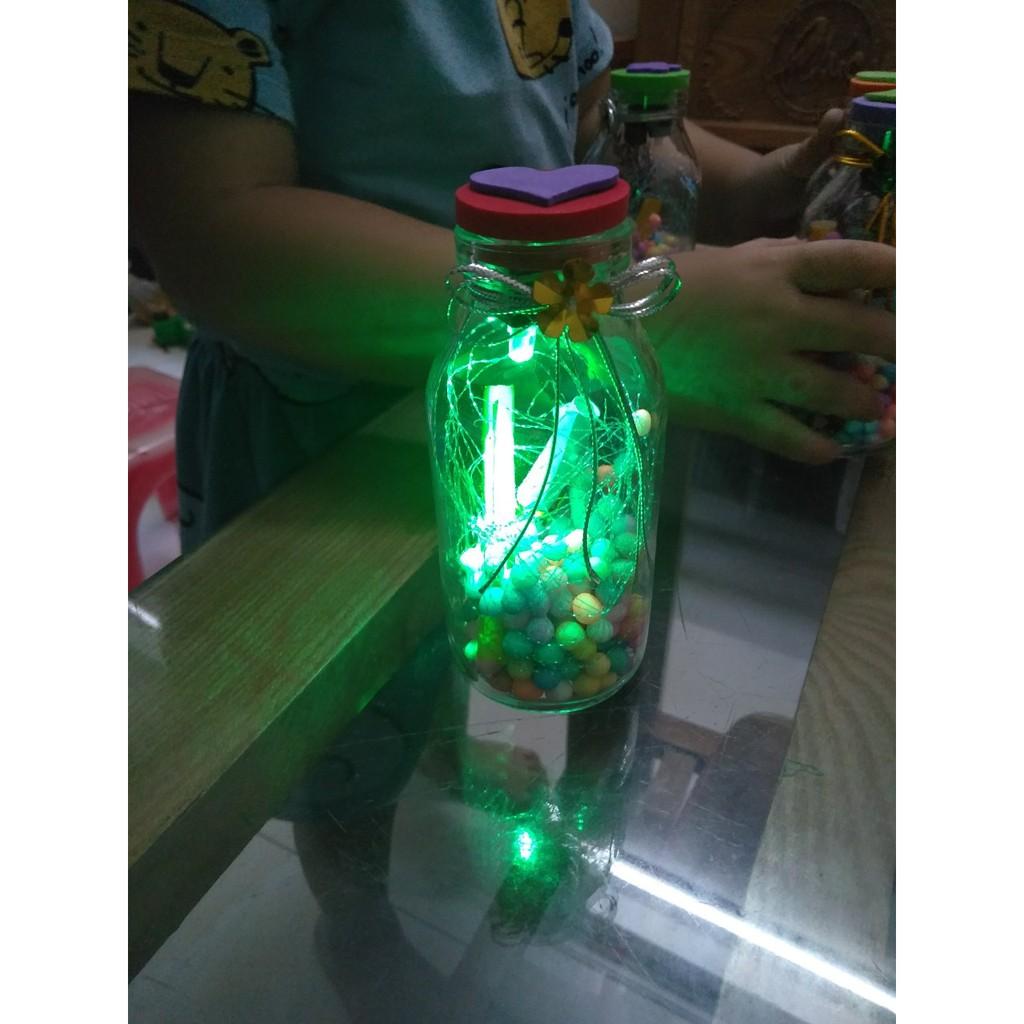 LỌ ƯỚC NGUYỆN NÚT XỐP siêu đẹp , hàng handmade, nút xốp độc đáo, thủy tinh trong suốt , bền