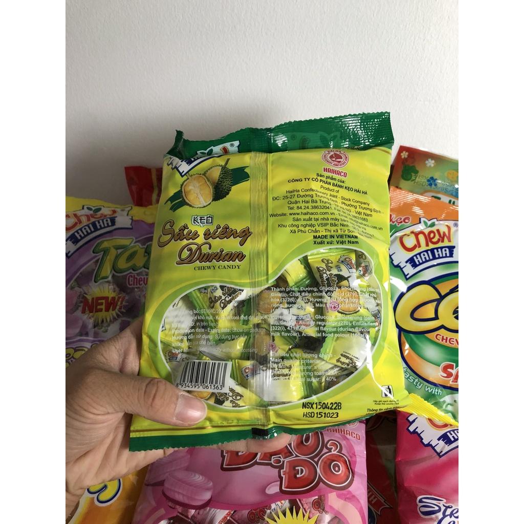 Kẹo Chew mềm HẢI HÀ hương Sầu Riêng (Gói 100 Gram) - Hàng chính hãng