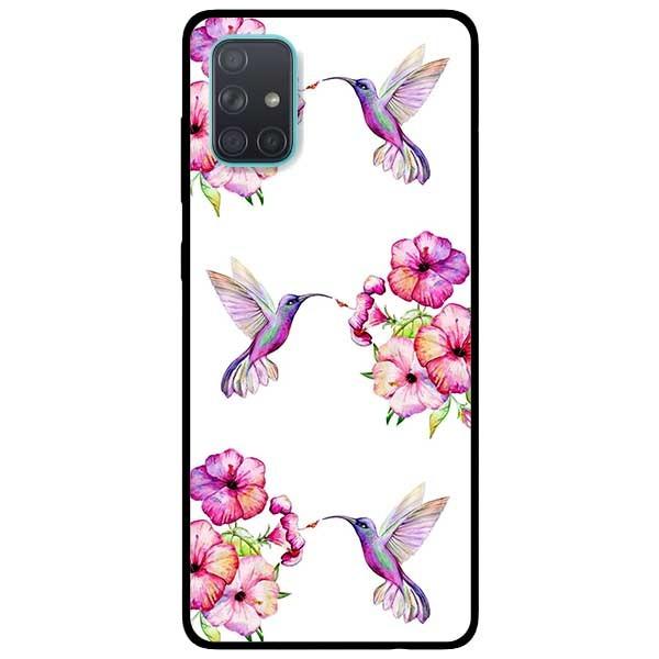 Ốp lưng dành cho Samsung A51 - A71 - M51 mẫu Hoa Và Chim Hồng