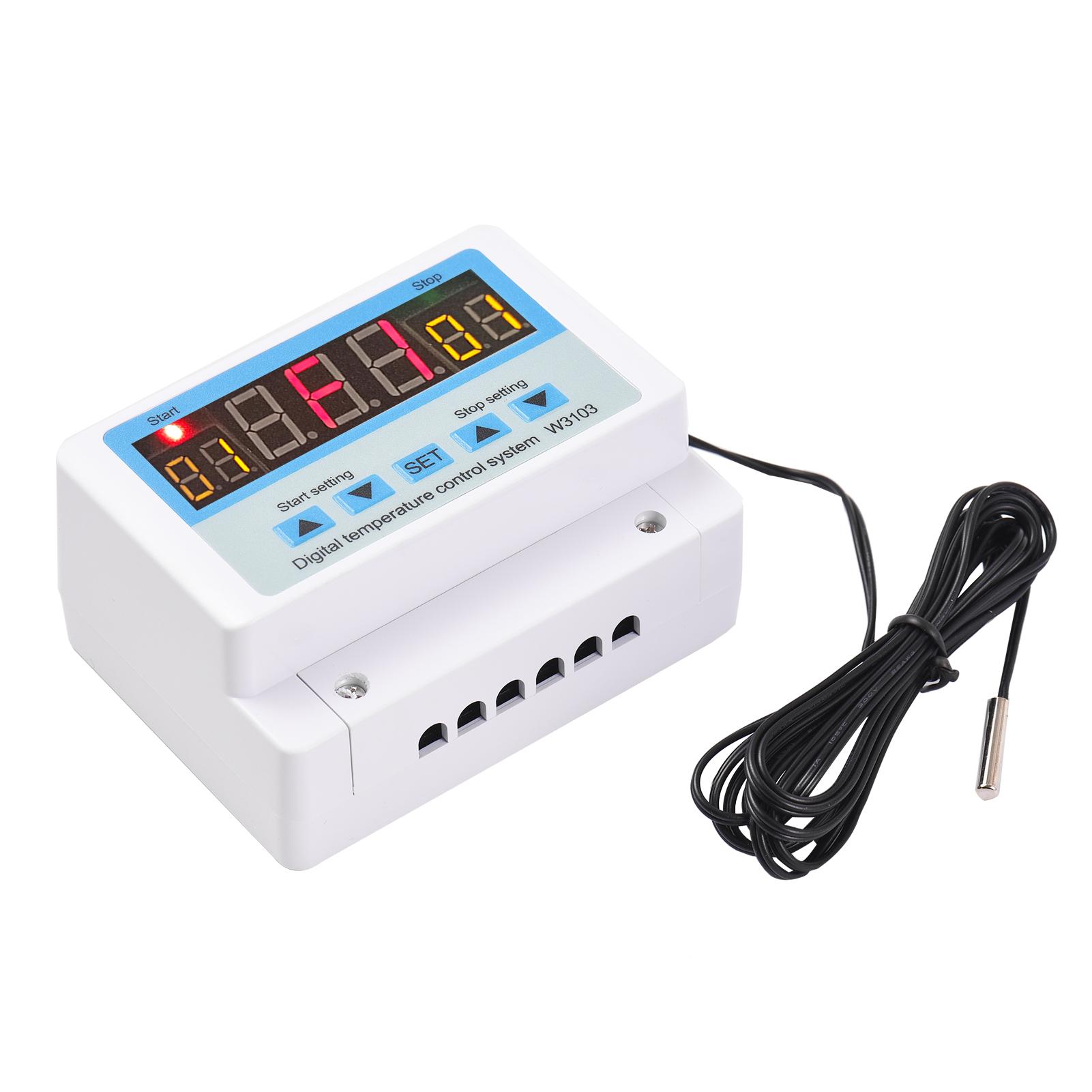 30A/AC110-220V LED Digital Temperature Controller Intelligent Thermostat Heating Cooling Temperature Control System with Sensor
