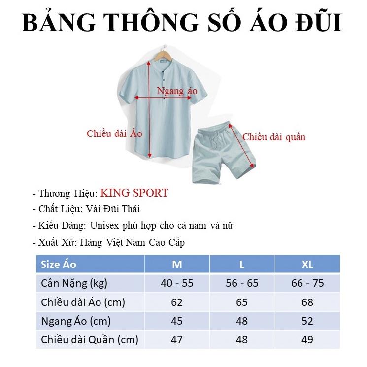 Bộ quần áo đũi nam cổ tàu tay ngắn vải đũi thái mềm mịn thoáng mát cao cấp big size mùa hè BIBINO