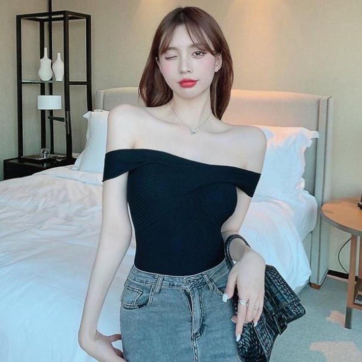 Áo 2 dây kiểu nữ mặc được 2 kiểu chất zip hàng đẹp co giãn A70 coco land sang chảnh. trendy hot girl aloha