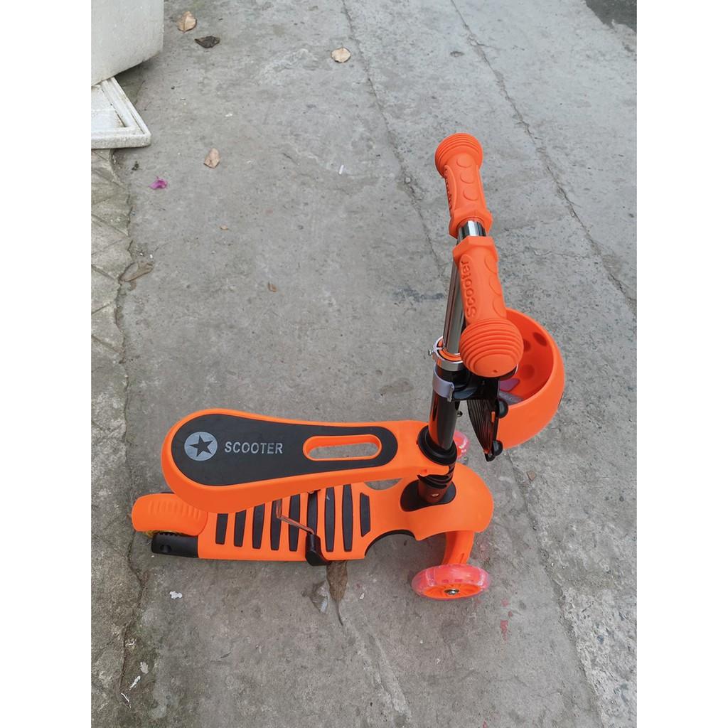 Xe trượt Scooter 3 bánh đa năng kiêu dáng bọ rùa 3 trong 1 cho trẻ em siêu dễ thương