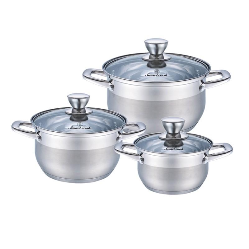 Bộ nồi smartcook 3 chiếc cỡ 16,20,24cm SM 3337