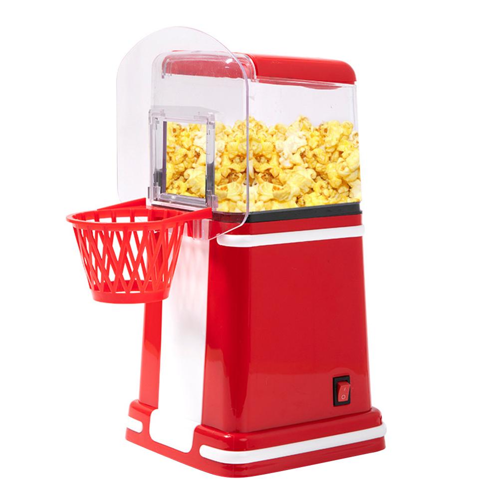 Popcorn Maker Home Popcorn Making Machine 1200W High Power Small Corn Extruder Basketball Hoop Electric Popcorn Machine