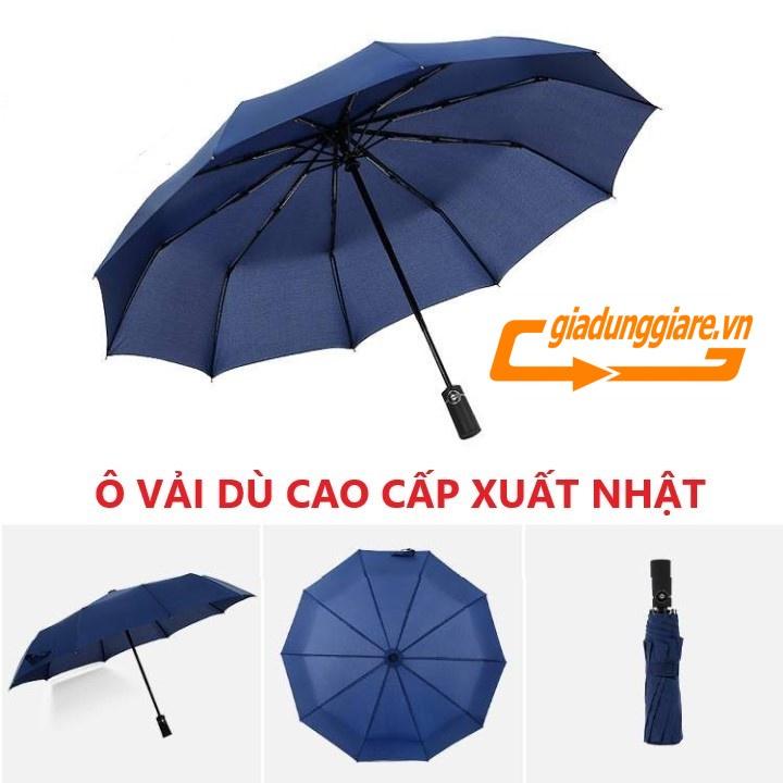 Ô dù tự động mở và gấp bằng nút bấm (Hàng xuất Nhật) loại 10 nan rộng 115 cm - giadunggiare.vn