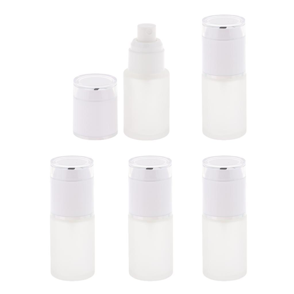 5x Refillable Empty Glass Perfume Spray Bottle Pump Bottle Mist Spray Bottle For