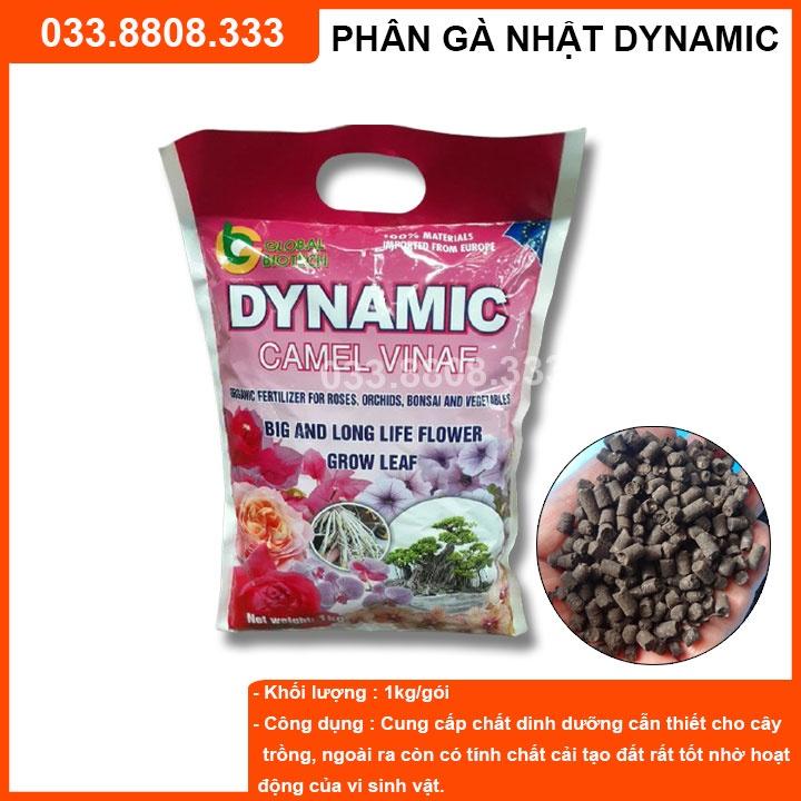 Phân gà Nhật Bản Dynamic Hồng  cải tạo đất, bổ sung dinh dưỡng cho hoa hồng và cây cảnh