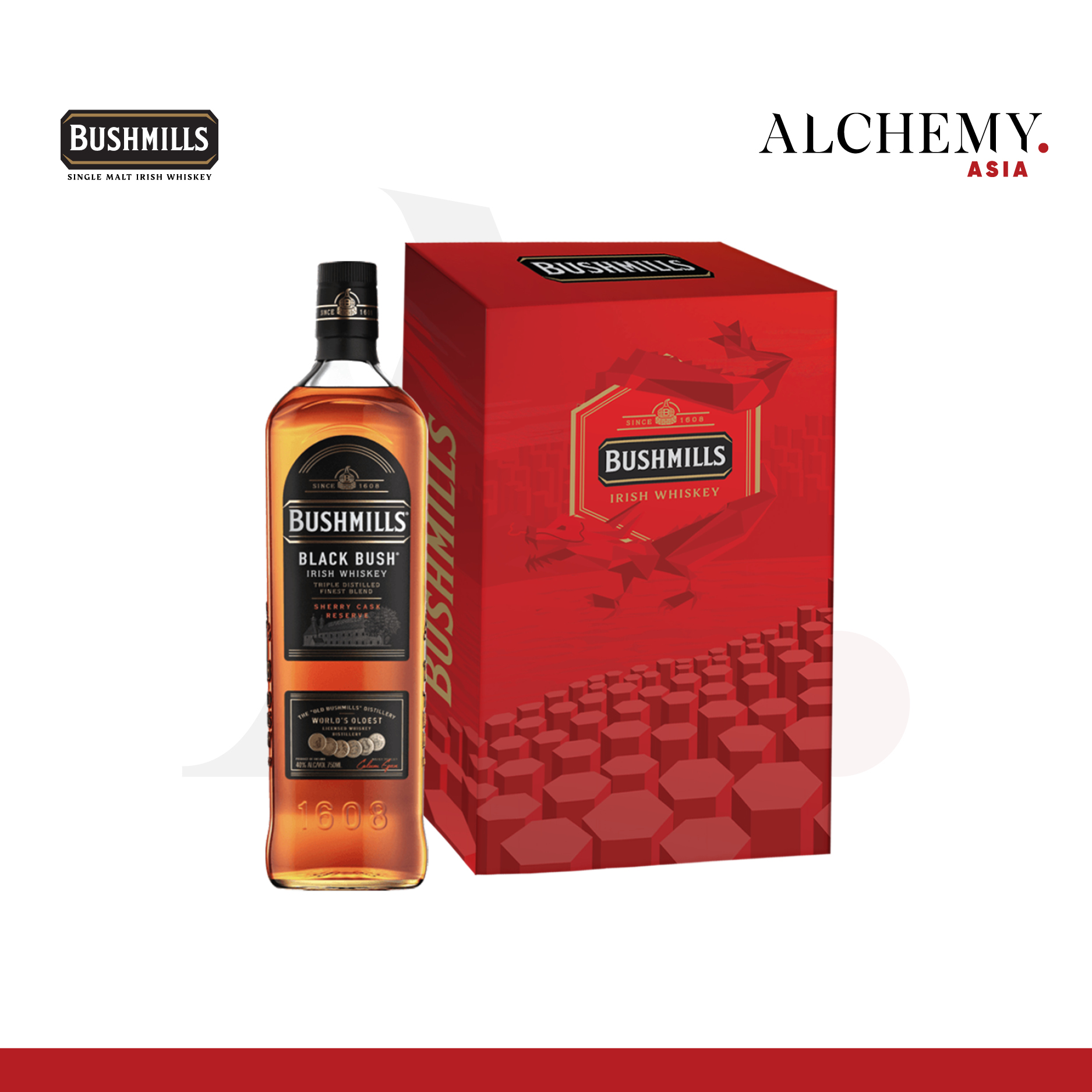 Rượu Bushmills Blackbush 40% 1x0.7L