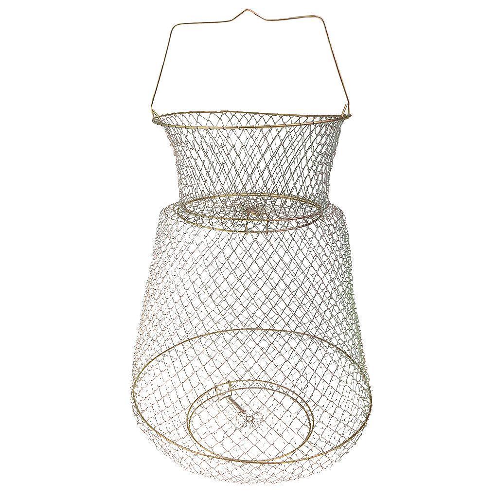 Foldable Metal Steel Wire Fish Lobster Mesh Fishing Net Prawn Crab Cage Trap Net