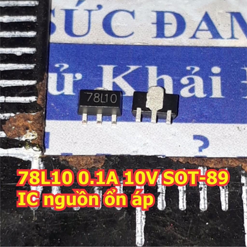 20 con L7810 L7810CV 7810 78L10 0.1A 10V SMD SOT-89 IC nguồn ổn áp kde5689
