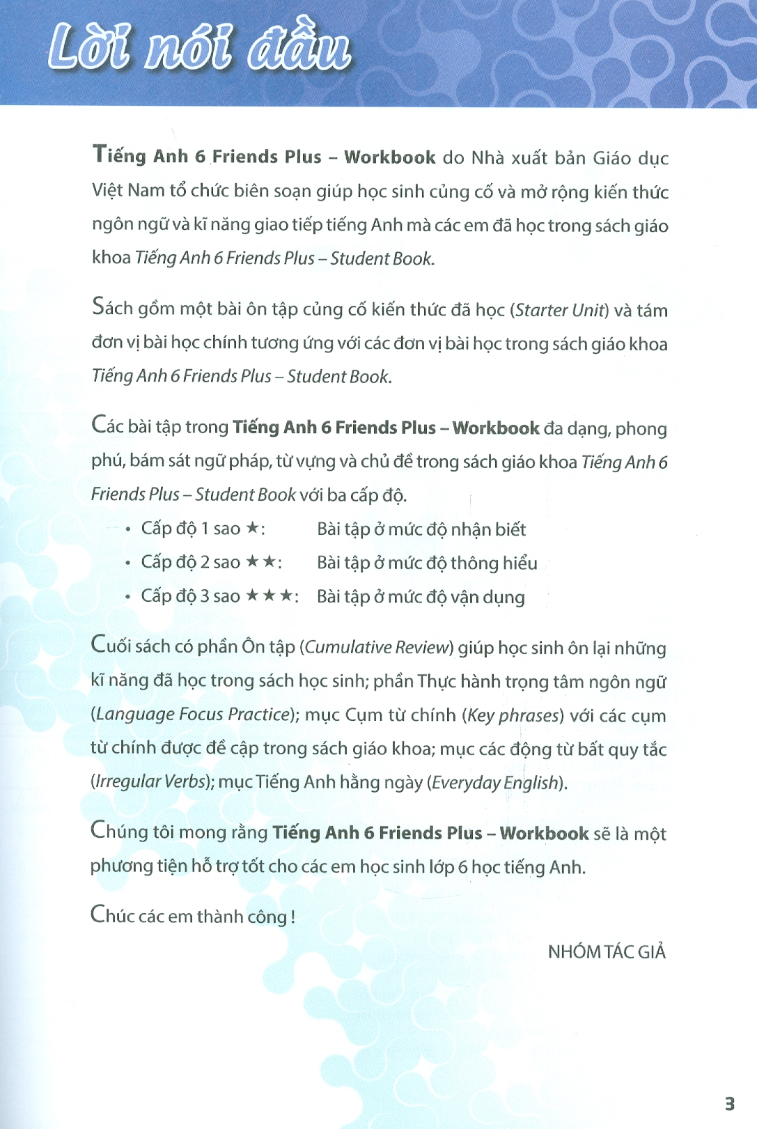 TIẾNG ANH 6 FRIENDS PLUS - Workbook