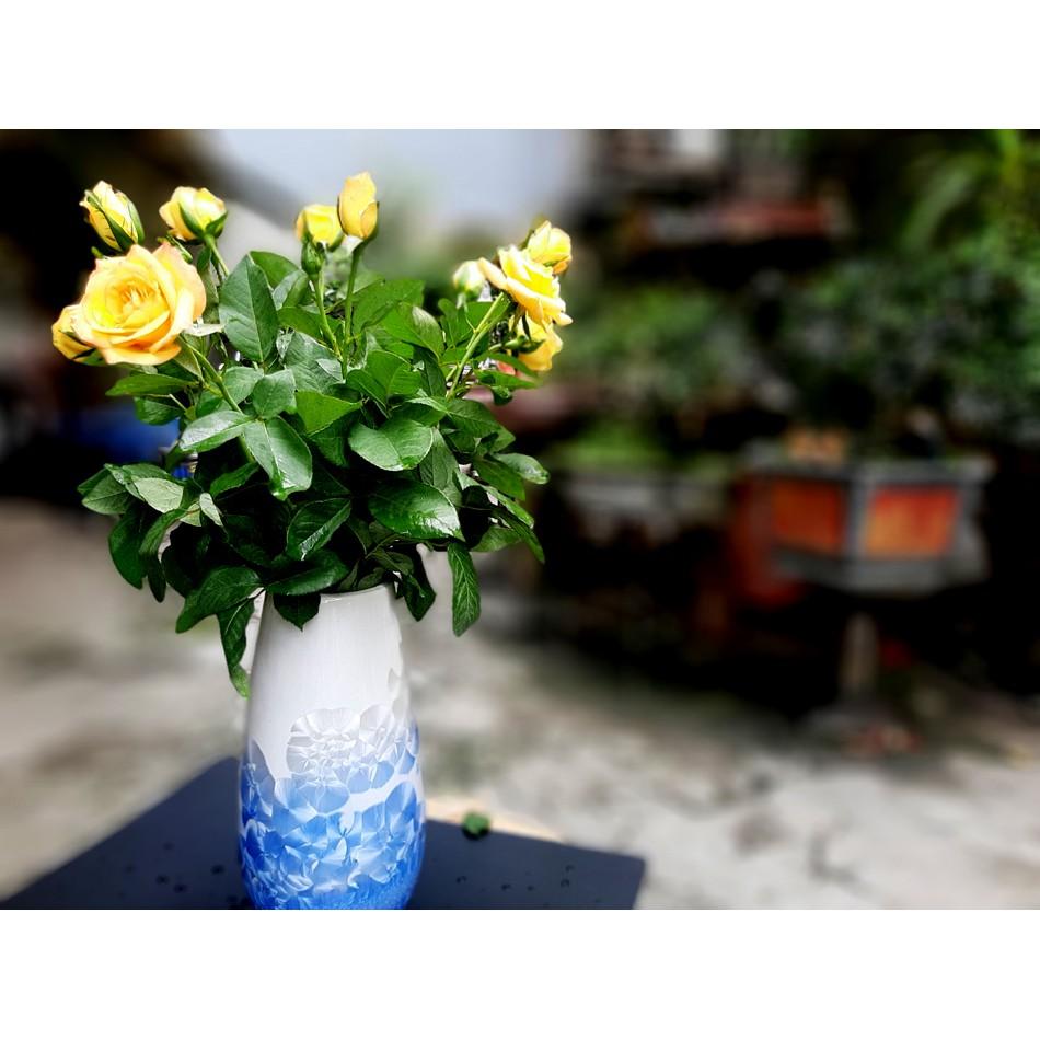 SIÊU ĐẸP VÀ RẺ- BÌNH CẮM HOA SIZE LỚN ,MEN KẾT TINH XANH SẢN XUẤT TẠI XƯỞNG GỐM SỨ AUTHENTIC BÁT TRÀNG