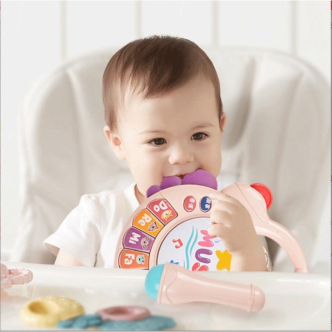 Đồ chơi gặm nướu cho bé đàn Piano hình con vật phát nhạc phù hợp cho bé từ 1-3 tuổi