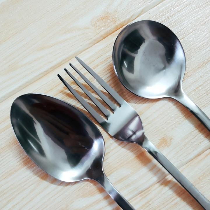 Thìa, Rĩa, Muỗng Inox Cao Cấp Dài 20CM