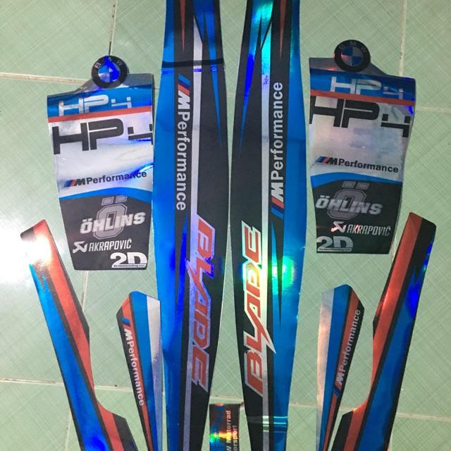 Tem blade xanh đen HP4 crom