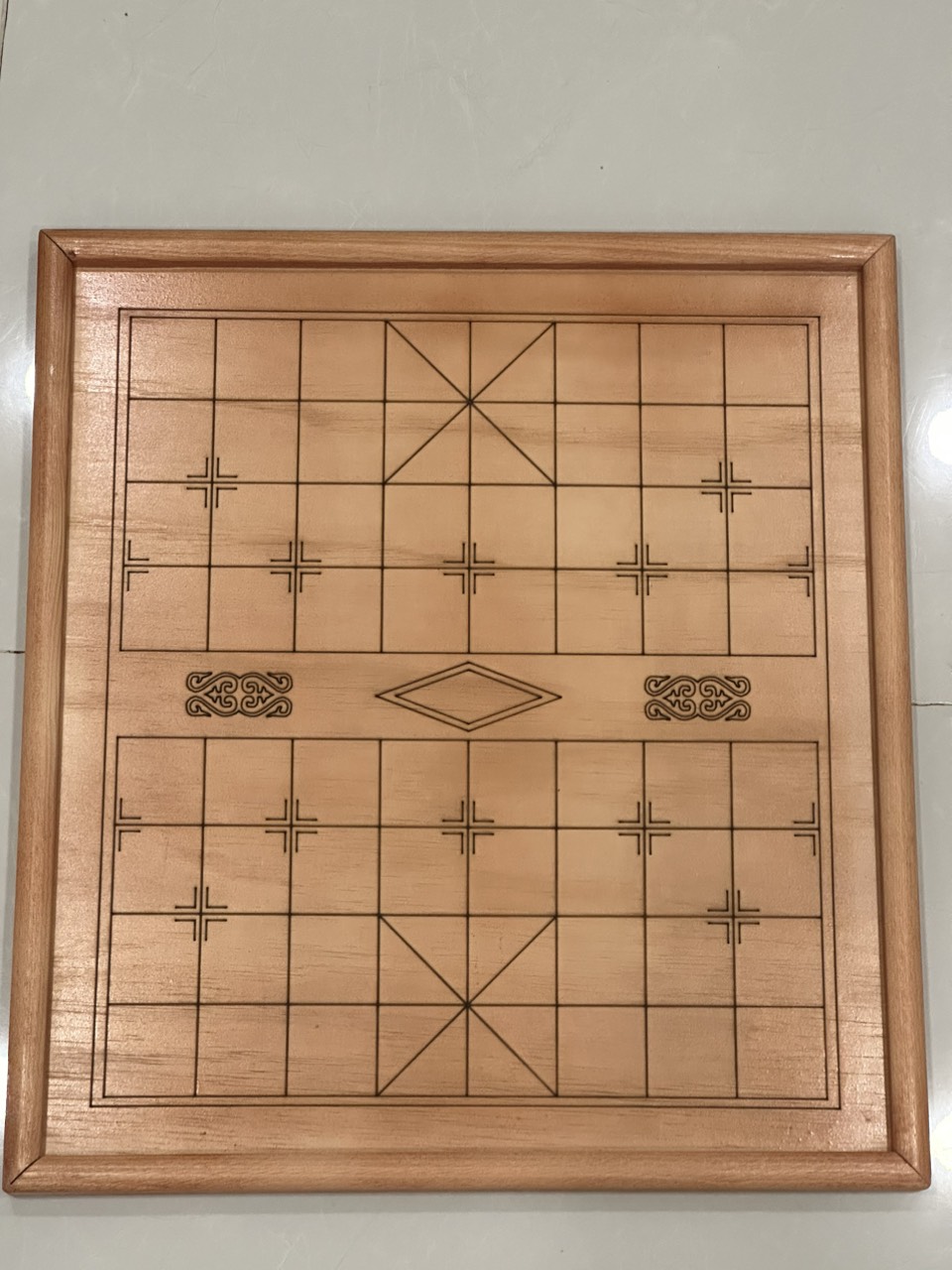 Bàn cờ tướng gỗ sơn siêu rẻ kt 50x55cm, mặt dày 9ly