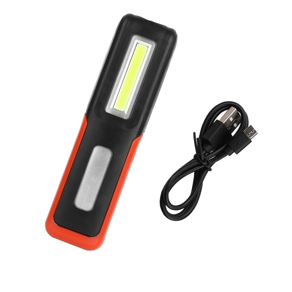 Magnetic COB LED Bright Pocket Pen Torch Inspection Work Light Lamp