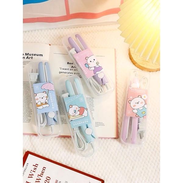 Máy ép tóc mini có kèm hộp đựng