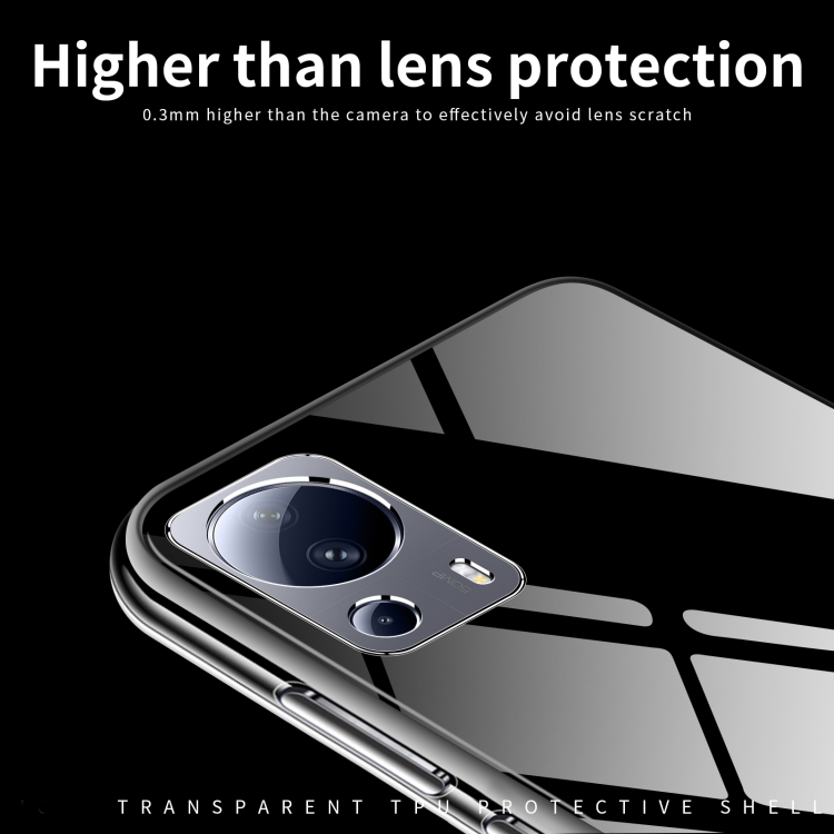 Ốp lưng silicon dẻo cho Xiaomi Mi 13 Lite / Civi 2 hiệu Ultra Thin trong suốt mỏng 0.6mm độ trong tuyệt đối chống trầy xước - Hàng nhập khẩu