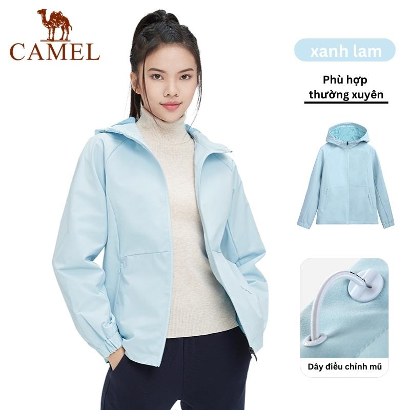 Áo Khoác Mùa Đông CAMEL Cho Nữ, Áo Áo Khoác Jacket Chống Gió, Áo Khoác In Chữ Cái Chống Thấm Nước