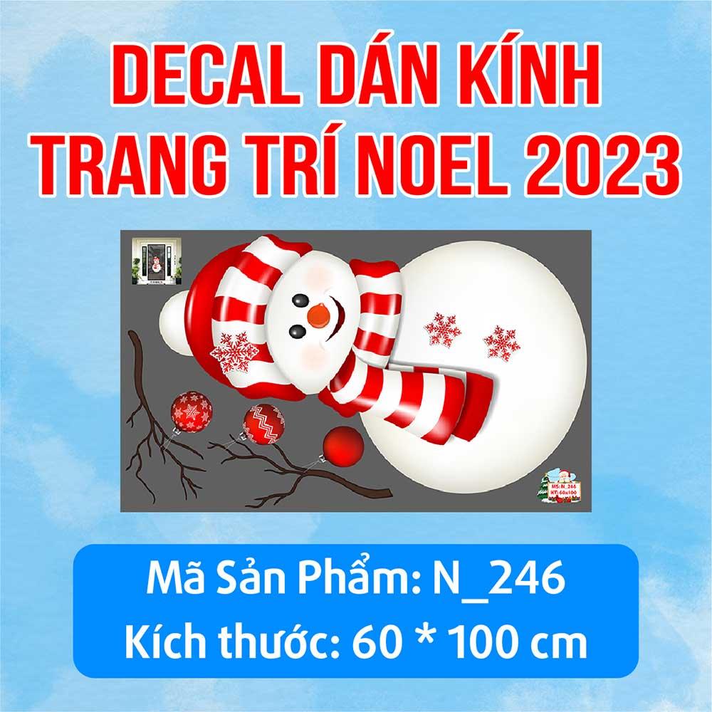 DECAL TRANG TRÍ GIÁNG SINH 2023 COMBO SỐ 37